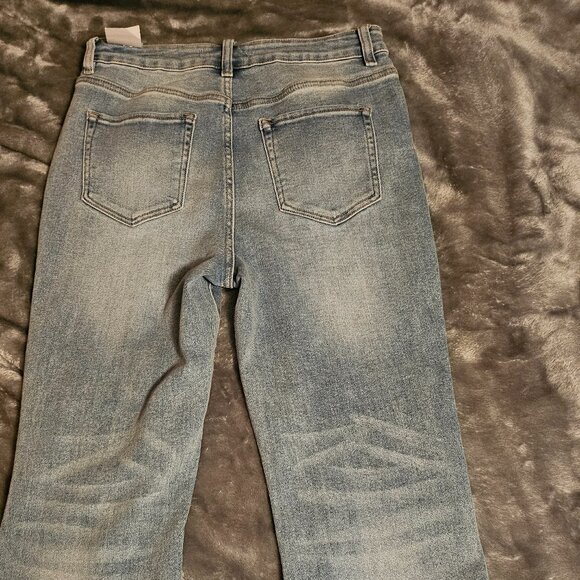 Kancan Womens Paint Splashed Jeans Sz 11 - Picture 9 of 15